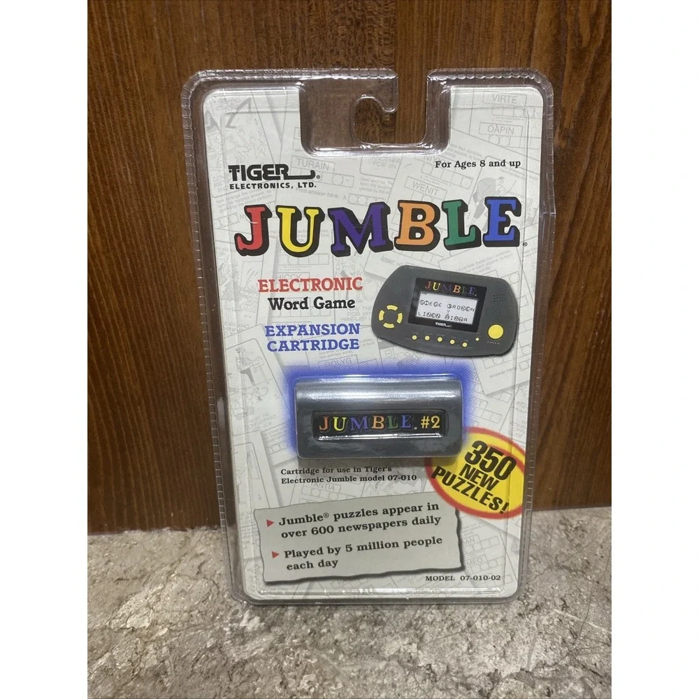 1998 JUMBLE EXPANSION‎ CARTRIDGE Electronic Word Game Tiger Mint Sealed Pack #2